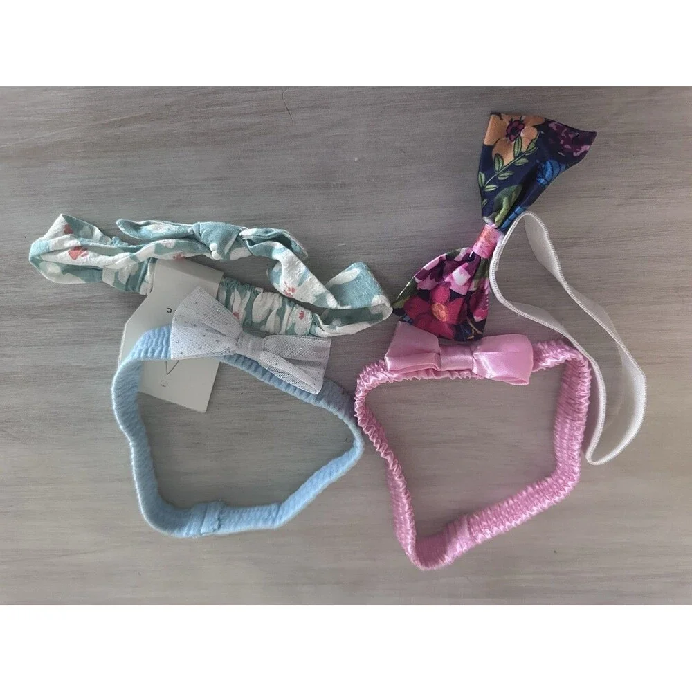 baby girls bow headbands kids pink multicolor purple